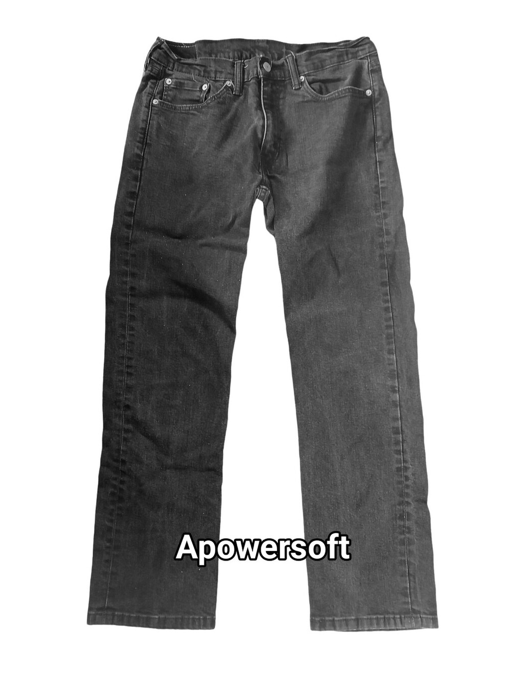 Levi's 514 Faded Black Straight Leg Jeans Sz 33x34